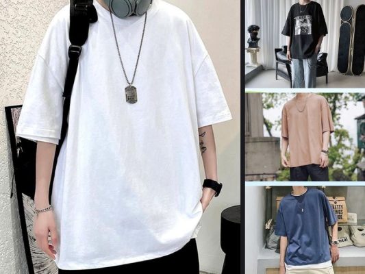 Phối đồ với áo phông rộng theo phong cách